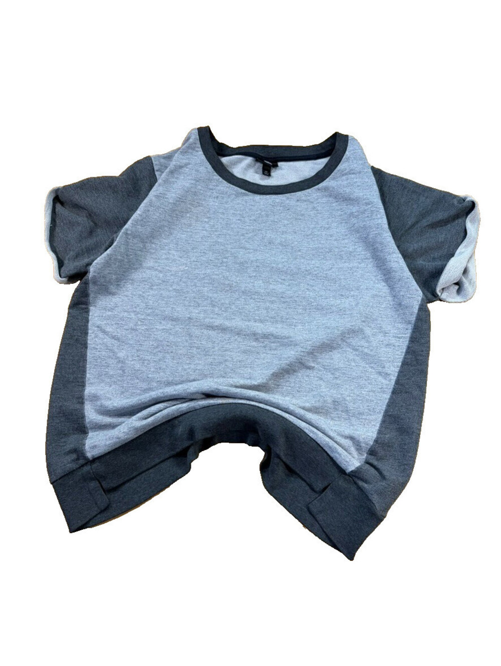 Mossimo Colorblock Raglan Tee Mens Large Grey Baseball Crewneck Streetwear